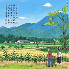 山间吹来的风